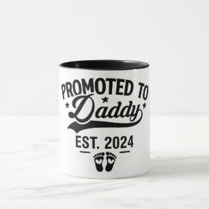 Cute Promoted To Daddy 2024 Mug