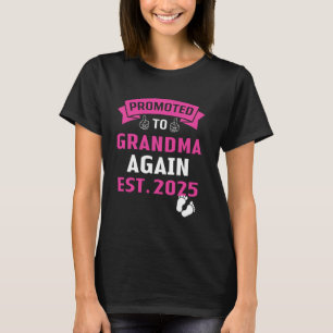 Cute Promoted to Great Grandma Again 2025 Baby Ann T-Shirt