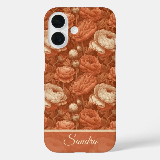 Cute Promotion Gift Ranunculus Flower Name Case-Mate iPhone Case (Back)