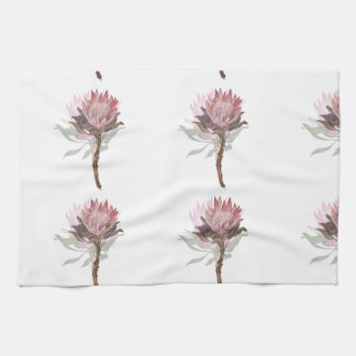 Cute protea flower tea towel