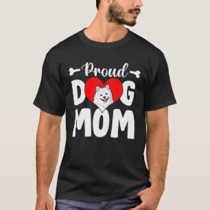 Cute Proud American Eskimo Dog Mom Funny Mother's T-Shirt