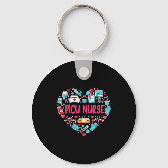 Cute Proud Cu Nurse Week Gift Cu Nurse Appreciatio Key Ring (Front)