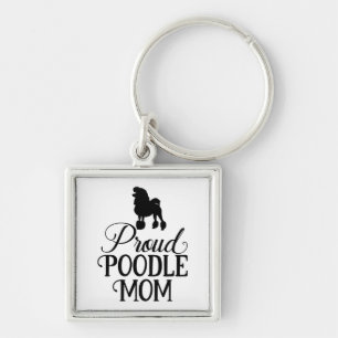 Cute Proud Poodle Mum Puppy Dog Love Key Ring