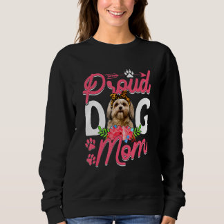 Cute Proud Shih Tzu Dog Mum  Mother's Day 1 Sweatshirt