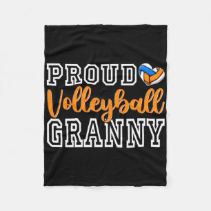 Cute Proud Volleyll Granny Mother's Day Christmas  Fleece Blanket
