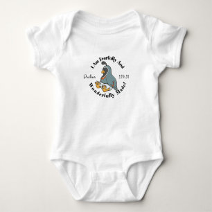 Cute Psalms 139:14 Design Baby Bodysuit