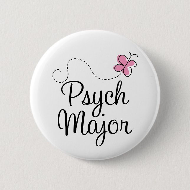 Cute Psych Major Gift 6 Cm Round Badge (Front)