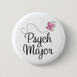 Cute Psych Major Gift 6 Cm Round Badge