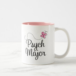 Cute Psych Major Gift Two-Tone Coffee Mug