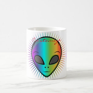 Cute Psychedelic Alien Head Thunder_Cove Coffee Mug
