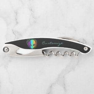 Cute Psychedelic Alien Head Thunder_Cove Corkscrew