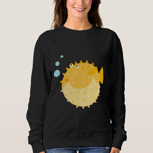 Cute Puffer Fish Sweatshirt (Front)