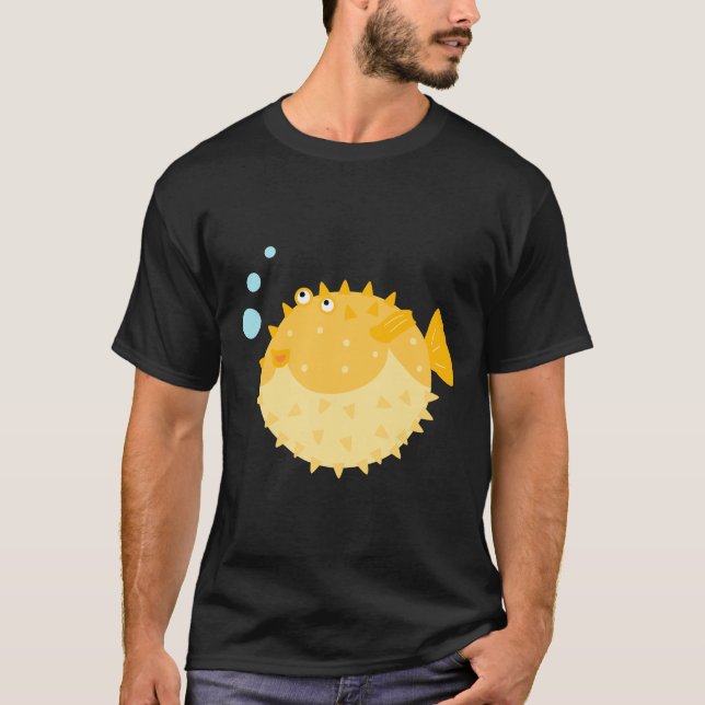 Cute Puffer Fish T-Shirt (Front)