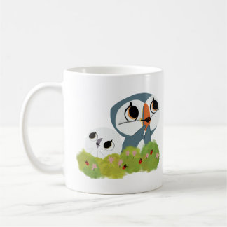 Cute puffin rock kids design coffee mug
