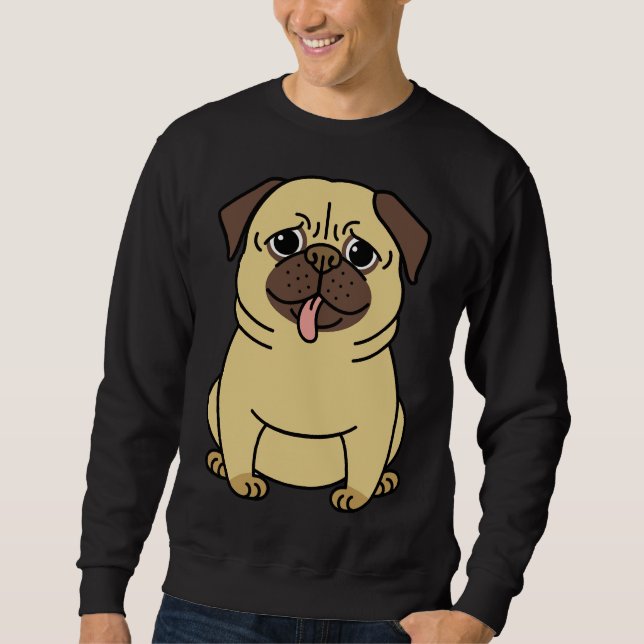 Cute Pug  Classic T-Shirt 246 Sweatshirt (Front)