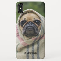Cute Pug Dog custom name phone cases