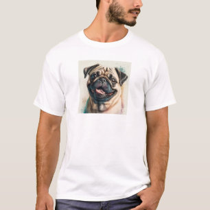 Cute Pug Dog Graphic T-Shirt Funny Pug Lover Gift