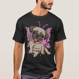 Cute Pug Dog, Princess, Fairy Pug DogT-Shirt T-Shirt