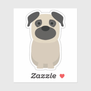 Cute Pug Dog Puppy Pup Pet Kiss Cut Vinyl