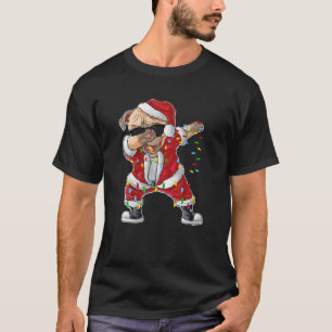 Cute Pug Dog Santa Funny Christmas Apparel T-Shirt