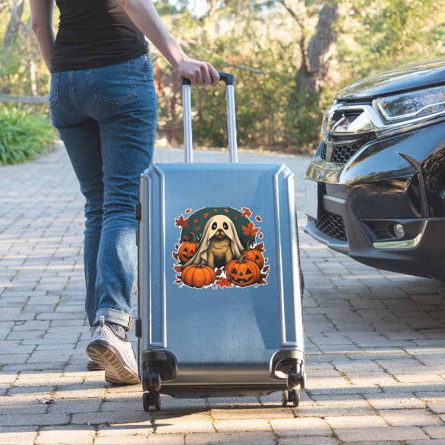 Cute Pug Dog With Pumpkins Fall Halloween Classic  (Suitcase Insitu)