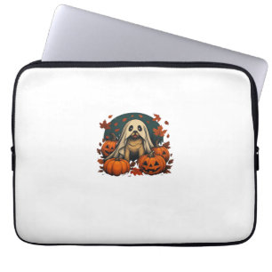 Cute Pug Dog With Pumpkins Fall Halloween Classic Laptop Sleeve