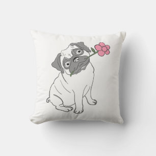 Cute Pug Gift Puppy Dog Lover Mum Fur Mama Cushion