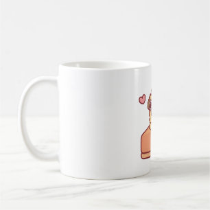 Cute Pug In Pumpkin Pie Funny Coffee Mug