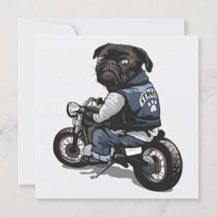 Cute Pug Invitation