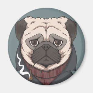 Cute Pug Magnet