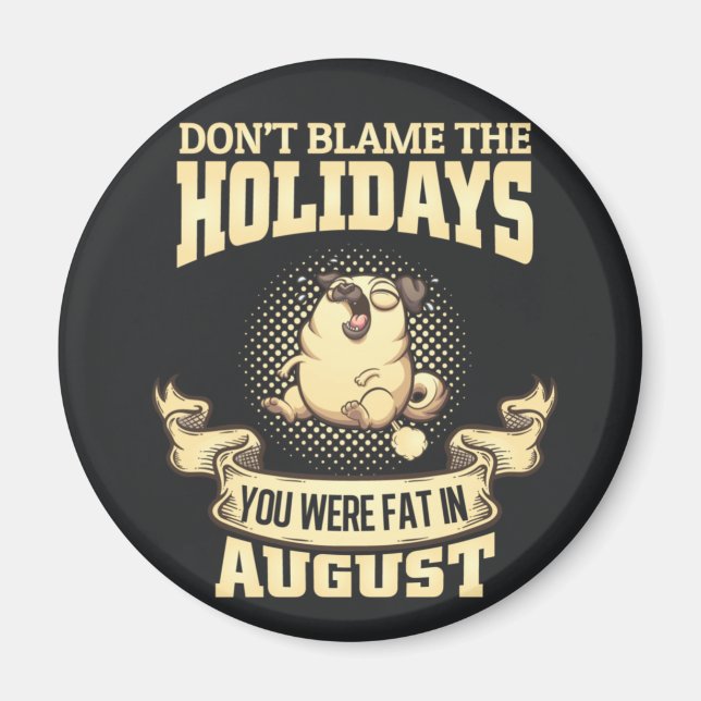 Cute Pug Magnet (Front)