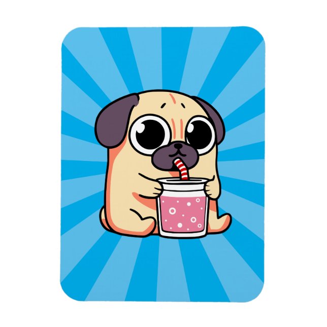 Cute Pug Magnet (Vertical)