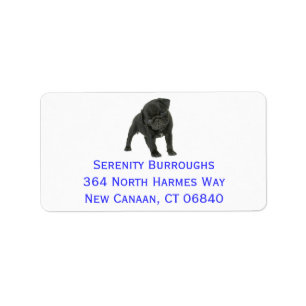 Cute Pug Mum Puppy Dog Dad Fur Mama Pugs Label