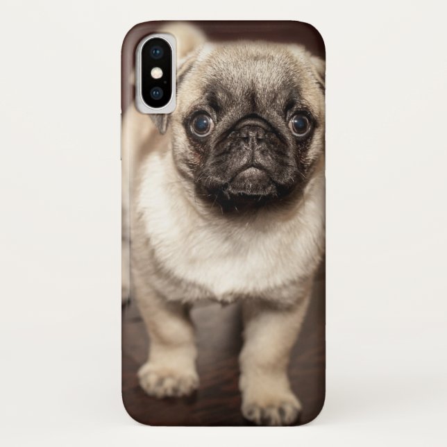 Cute Pug Puppy Photo Case-Mate iPhone Case (Back)