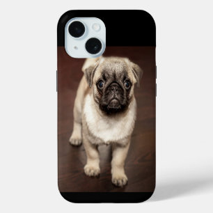 Cute Pug Puppy Photo iPhone 15 Case