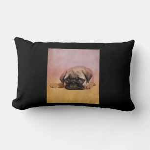 Cute Pug Puppy Pug Dog Lovers Gift Lumbar Cushion