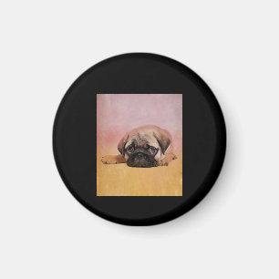 Cute Pug Puppy Pug Dog Lovers Gift Magnet