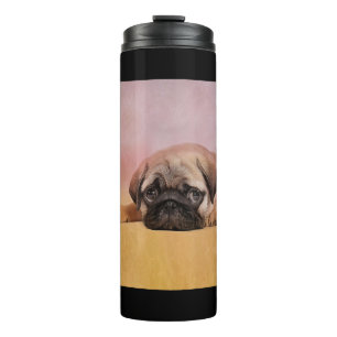 Cute Pug Puppy Pug Dog Lovers Gift Thermal Tumbler