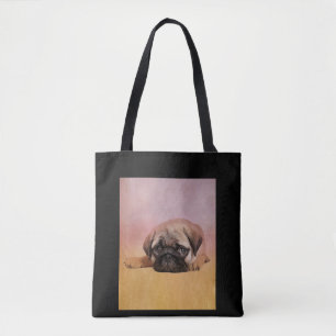 Cute Pug Puppy Pug Dog Lovers Gift Tote Bag