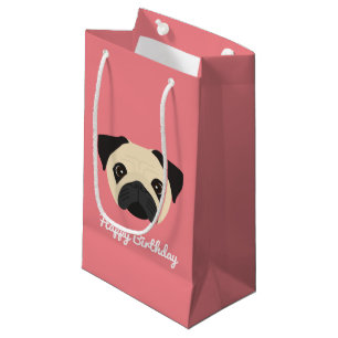 Cute Pug Small Gift Bag