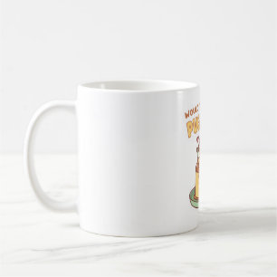 Cute Pug Would You Like Some Pug-ding Custard Pudd Coffee Mug