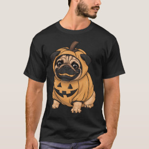 Cute Pugkin Pug Pumpkin Dog Halloween Thankgiving T-Shirt