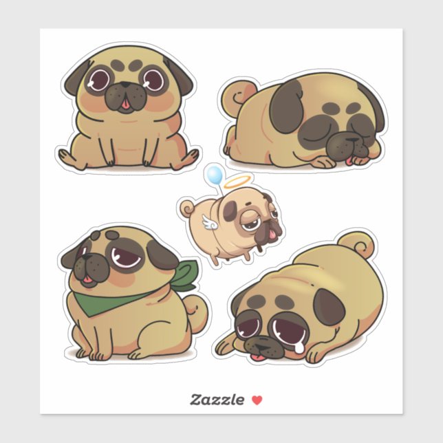 Cute Pugs (Sheet)