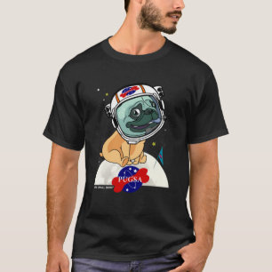 Cute PUGSA PUG Astronaut In Space Helmut ONE SMAL T-Shirt