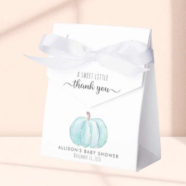 Cute Pumpkin Baby Boy Shower Thank You Favour Box (Creator Uploaded)