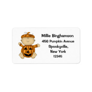 Cute Pumpkin Baby Label