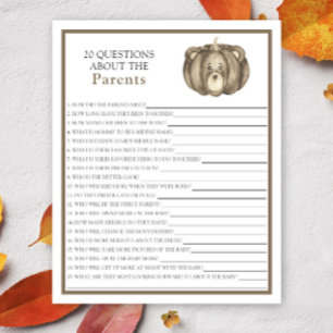 Cute pumpkin bear - games about the parents