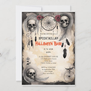 Cute pumpkin Boo Halloween bash  Invitation