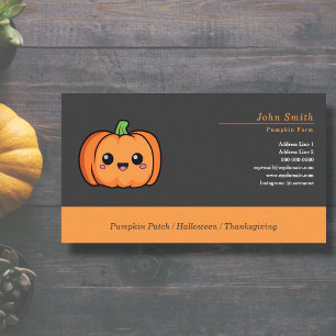 Cute Pumpkin Business Card