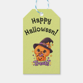Cute Pumpkin Character 🎃🧡 Gift Tags